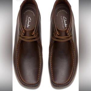 Clarks Men's Dark Brown Ankle Boot Leather Size 11